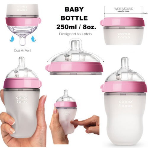 comotomo bottles pink