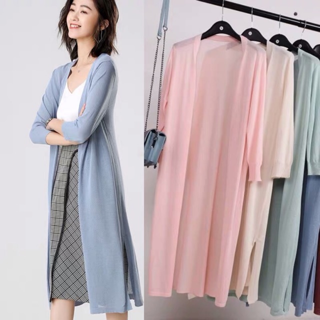 Long Cardigan Labuh Sweater Labuh | Shopee Malaysia
