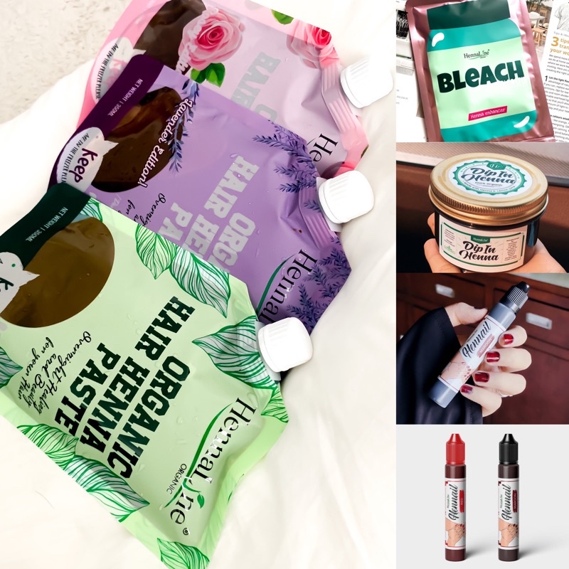 (READY STOCK) Hennaline Rosey/Lavender/Henna/Inai rambut HALAL/ inai