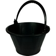 Large Black Heavy duty Cement Bucket Pail. Baldi Tong Simen Besar Hitam ...