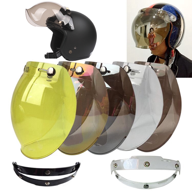 Bubble visor open face motorcycle helmet visor EVO Motorcycle Helmet Visor Jet Retro Hallar Vintage