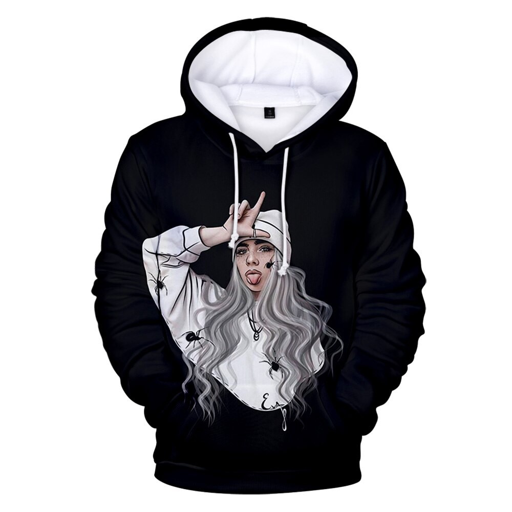 billie eilish hoodie black