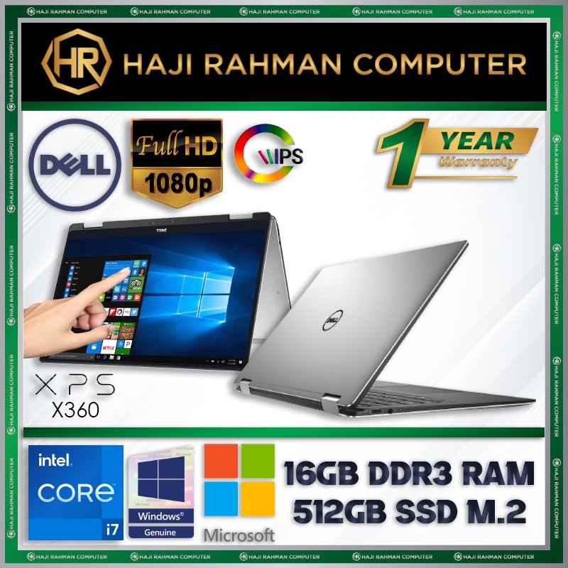 HOT SALE LAPTOP COMPUTER - HP DELL TOSHIBA INTEL CORE i7 i5 i3 / 16GB RAM / 512GB SSD / WINDOW 11 PRO /  1 YEAR WARRANTY