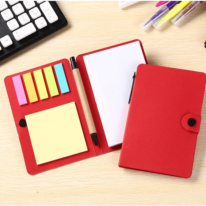 Sticky Note Booklet Complete Set With Notepad and Pen