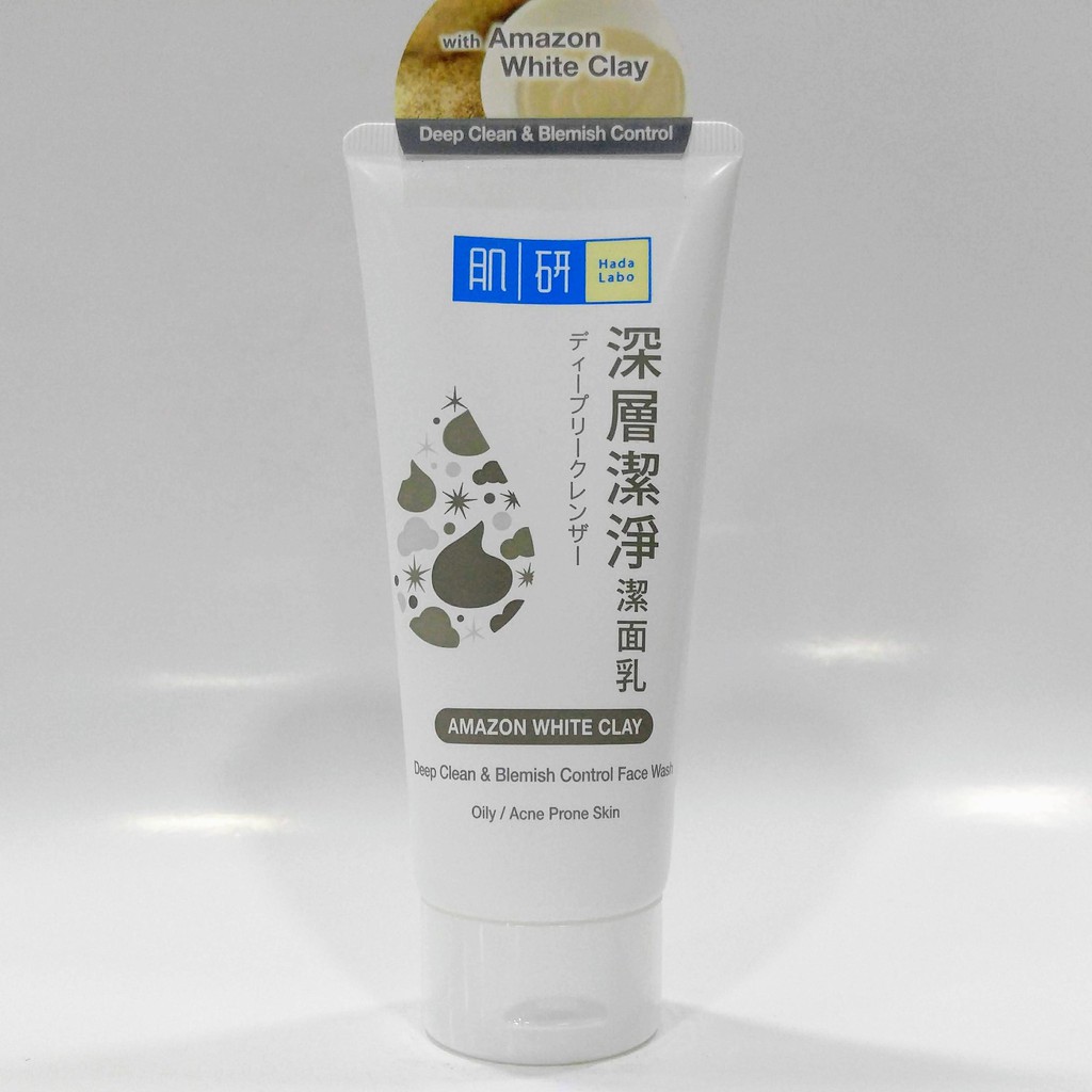 hada labo face wash deep clean & blemish control