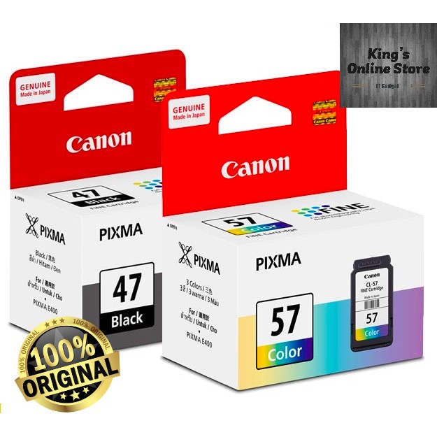 Canon PG-47 / CL-57 / CL-57S Ink Cartridge | Shopee Malaysia