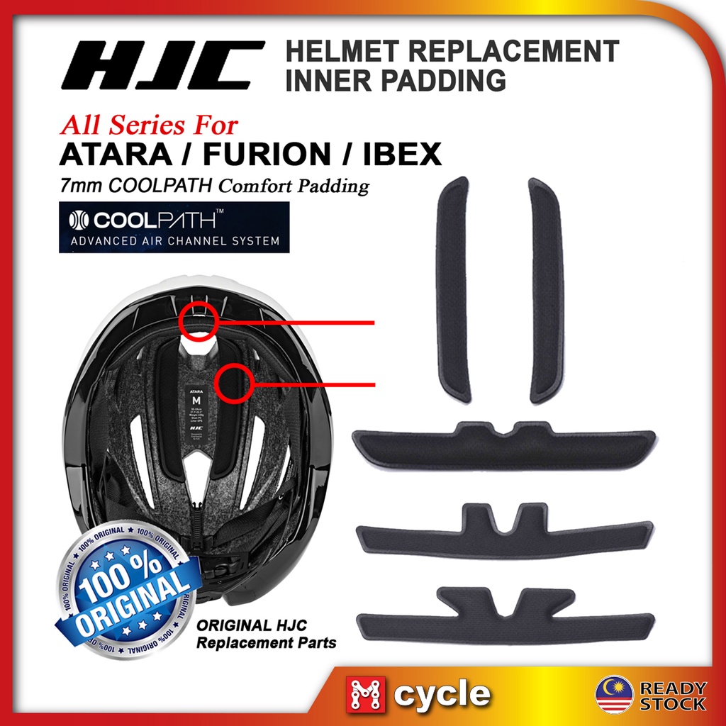 HJC Cycling Helmet Inner Padding for Ibex Furion Atara Adwatt Road Cycling Helmet Inner Pad Coolpath Accessories