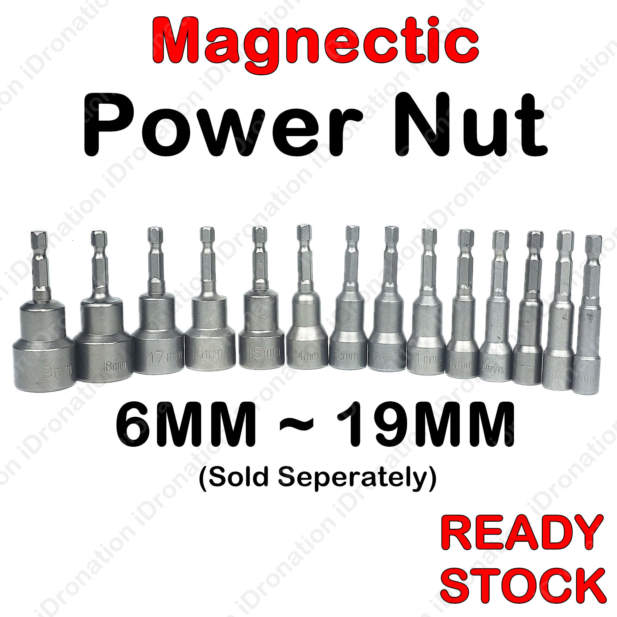 6MM 19MM Power Nut Bolt Driver Drill Tool Bit Bits Adapter 1