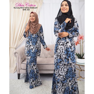  Baju  Kurung  Dhia  Cotton  Online Shop Shopee Malaysia