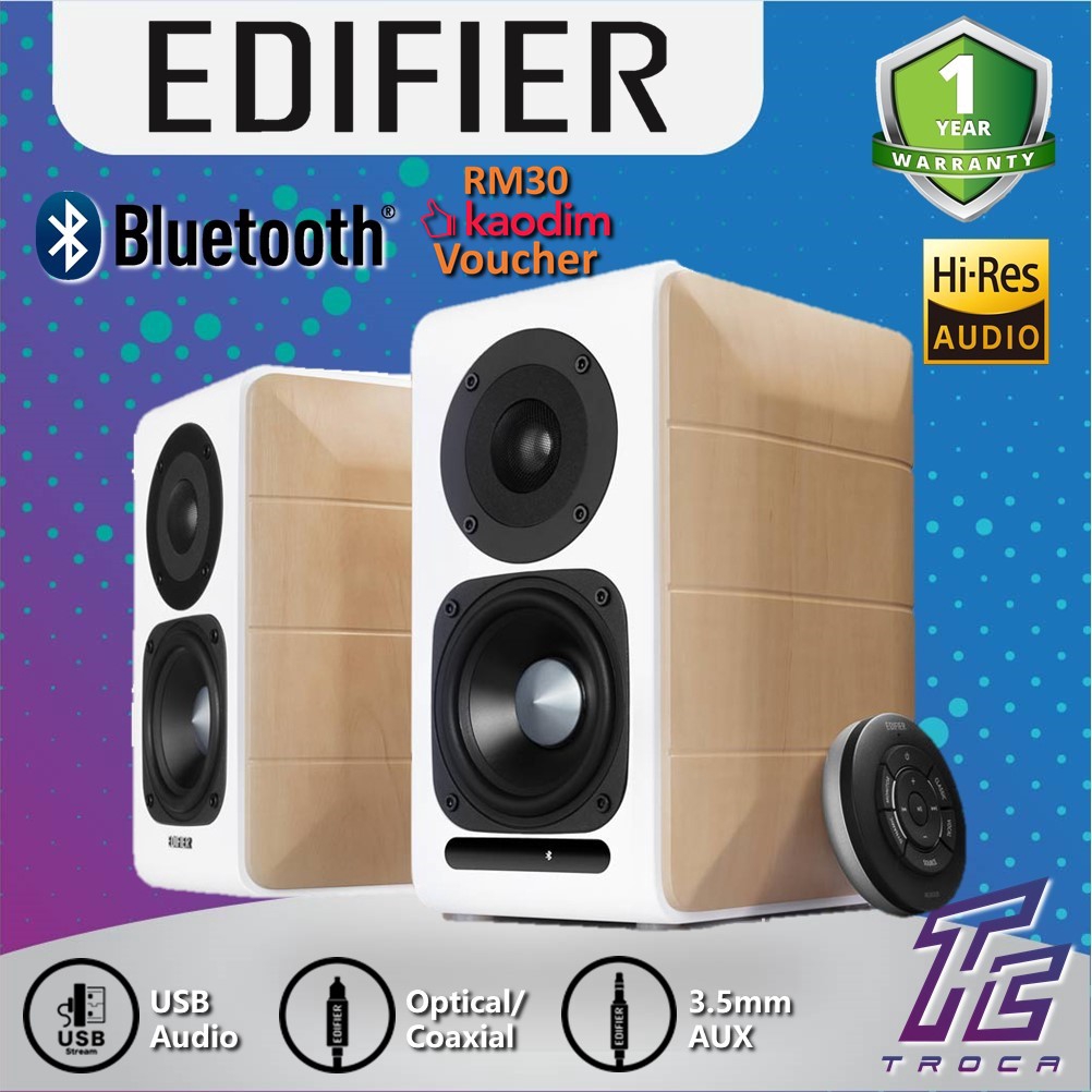 Edifier S880db Hi Res Audio Certified Built In Amplifier Bookshelf