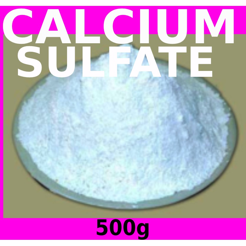 500g CALCIUM SULFATE /Calcium Sulphate/ KALSIUM SULFAT/ ANTICAKING/ THICKENER/STABILIZER