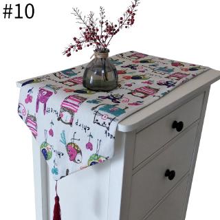 Cotton Table Runner Dining Kitchen Table Tv Cabinet Dust Cover Decor Anti Slip Bottom Coffee Tea Tablecloth Shopee Malaysia