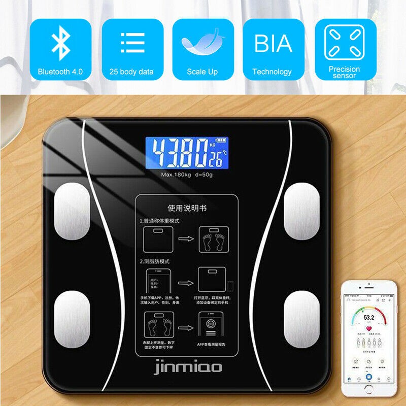 Digital Scale Body Weighing Scale Body Fat Bluetooth BMI Weight Scale