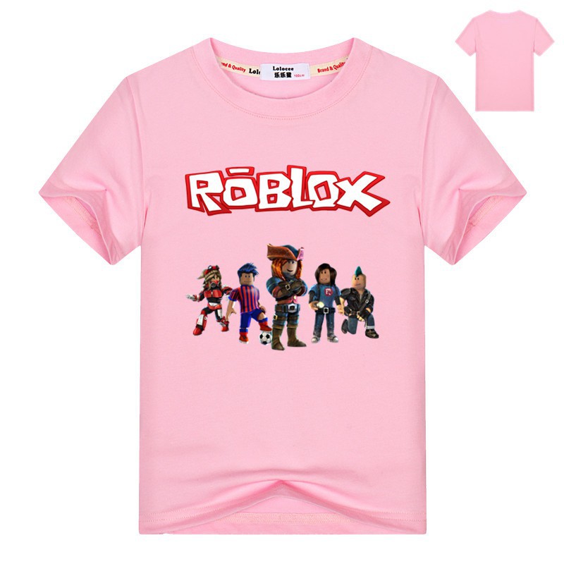 Ready Stock Roblox Logo Boys Girls Teenager Tee Shirt Children Youth T Shirts Shopee Malaysia - light pink cute roblox logo