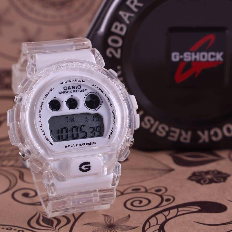 g shock white transparent