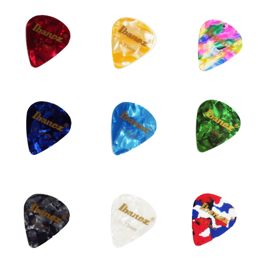 Ibanez Celluloid Guitar Picks 0 73 Mm Standard Guitar Pik Pic 073 Shopee Malaysia