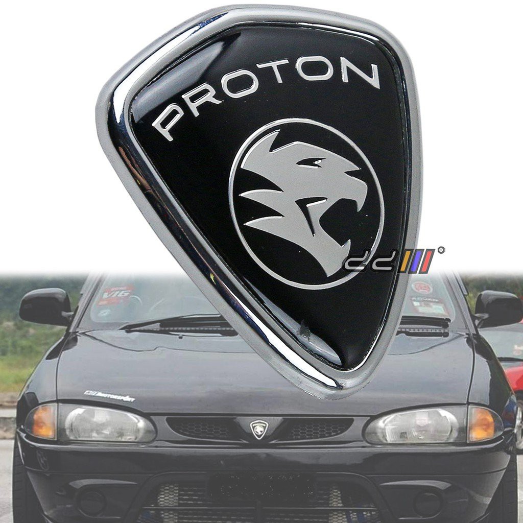 Local Ready Stock Silver 2008 Style Front Grille Logo Emblem For Proton Wira Se Proton Arena Shopee Malaysia