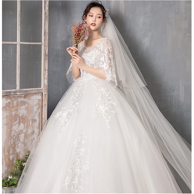 Mori Light Wedding Dresses Main Yarn Simple And Slim Woman