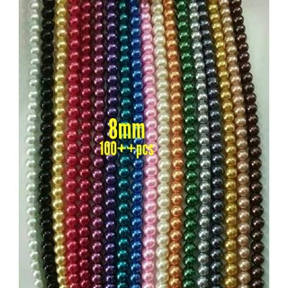 8mm Glass Pearl Beads
