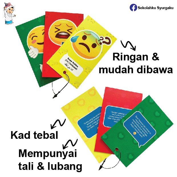 [NEW] Traffic Light Card 3 Bahasa Set Kad Traffic Light Alat Bantu ...