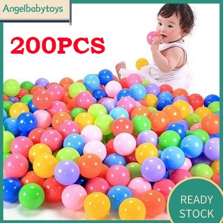 【HOT SALE/COD】200pcs± 5.5cm Soft Ocean Ball Colorful Baby Play Balls 5.5cm Marine Ball Colored Children's Play Equipment Swimming Ball Toy Color