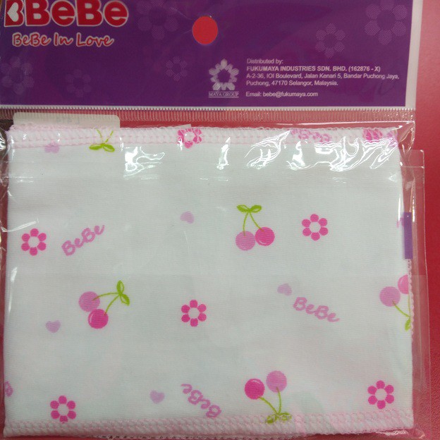 BEBE BASIC VELCRO BINDER CHERRY/FLOWER