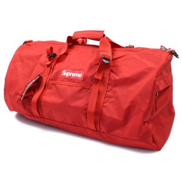 duffle bag red