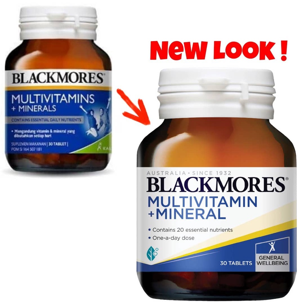 BLACKMORES MULTIVITAMINS + MINERALS (30 Tablets) Shopee Malaysia