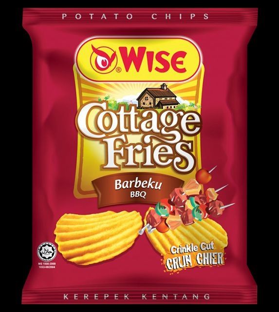 Wise Cottage Fries Bbq Flavour Potato Chips 65g Shopee Malaysia