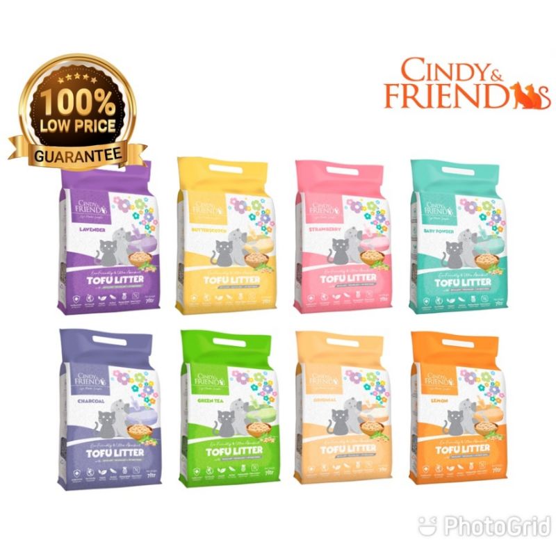Cindy & Friend/Cindy's Recipe Tofu Cat Litter 7Ltr (Not guarantee