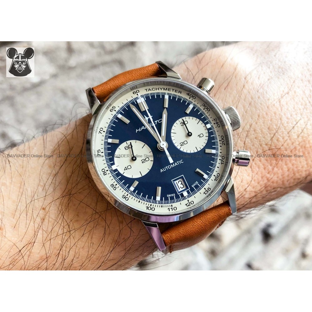 hamilton chronograph blue