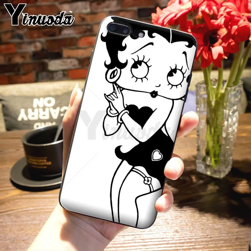 Betty Boop Cute Phone Case Iphone X 8 7 6s Plus 5s Shopee Malaysia