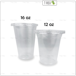 100set Disposable Plastic Cup with Flat Lid / Disposable Plastic Cup ...