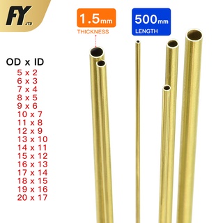 FUYI Copper tube 1mm wall thickness 300mm length High Quality Straight