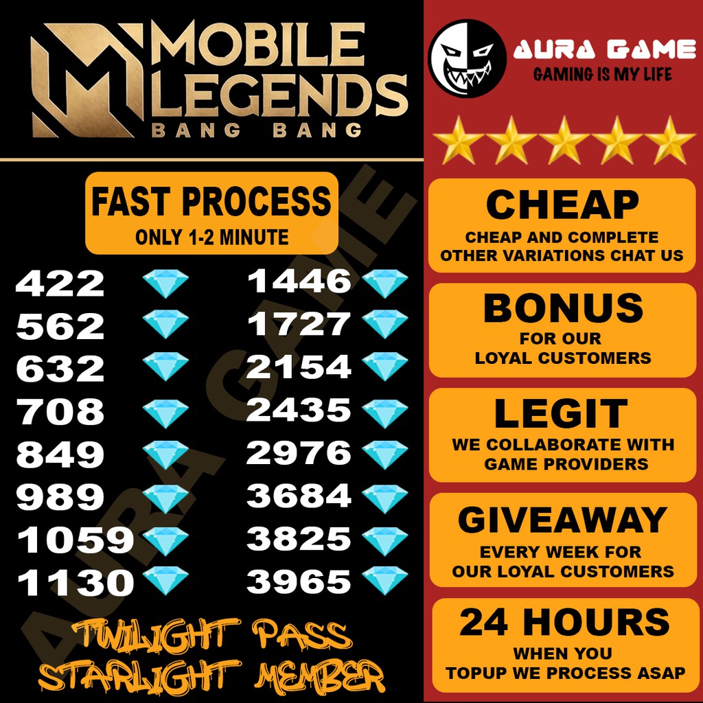 Buy Mlbb Diamond Topup Mobile Legend Top Up Game Diamonds Ml Seetracker Malaysia