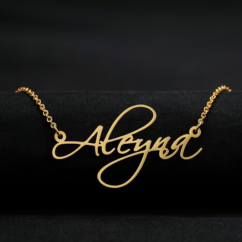 Custom Name Necklace Stainless Steel Personalized Women Necklaces Choker Customized Your Name Jewelry for Mothers Day