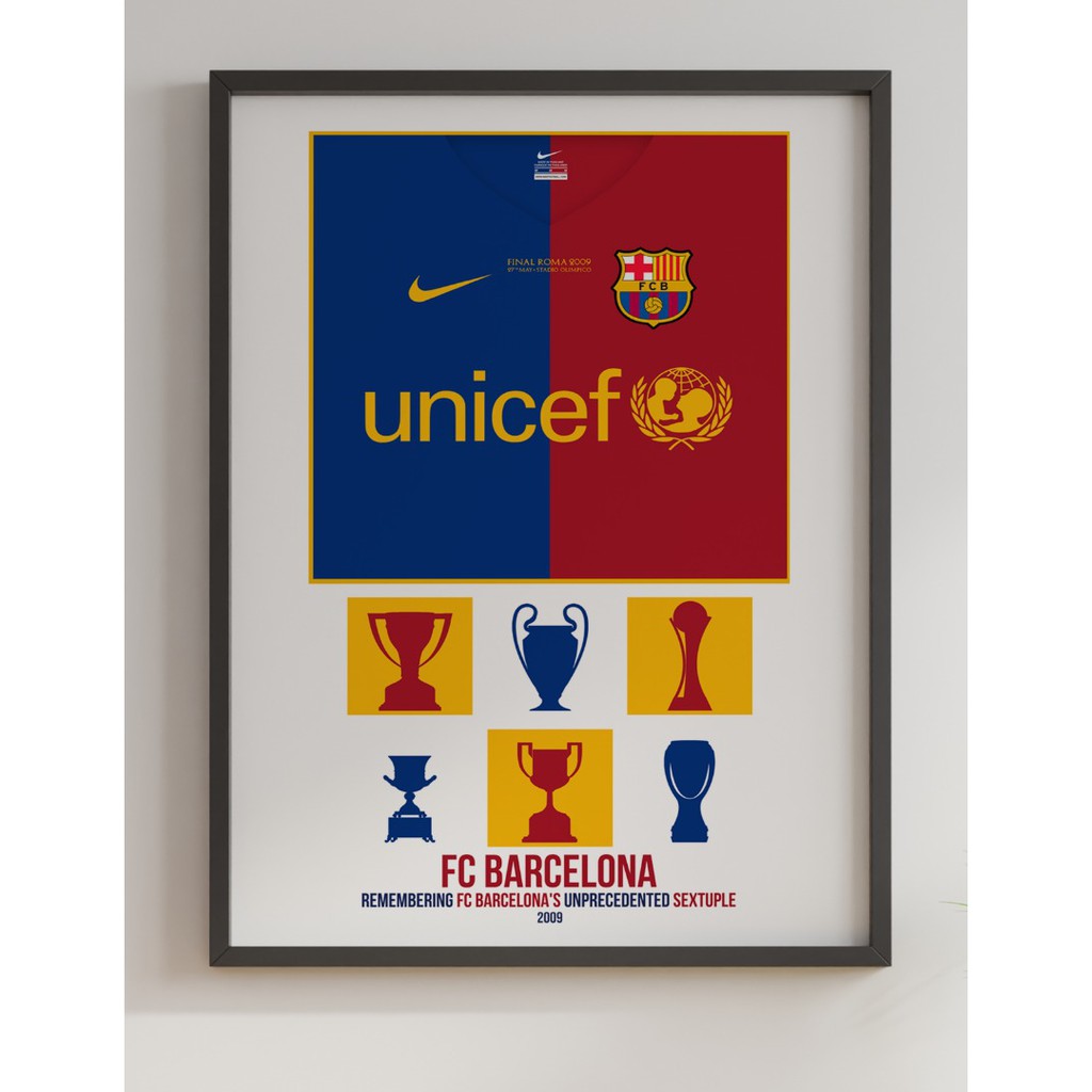 P27 | The Sextuple 2009 | FC Barcelona | A3 Poster