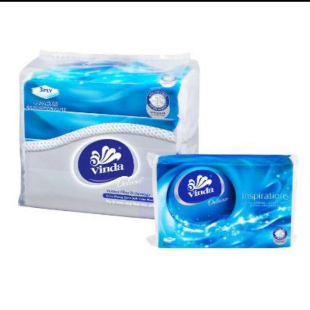 Vinda Deluxe Soft Pack 3Ply Facial Tissue 4x50s | Shopee Malaysia