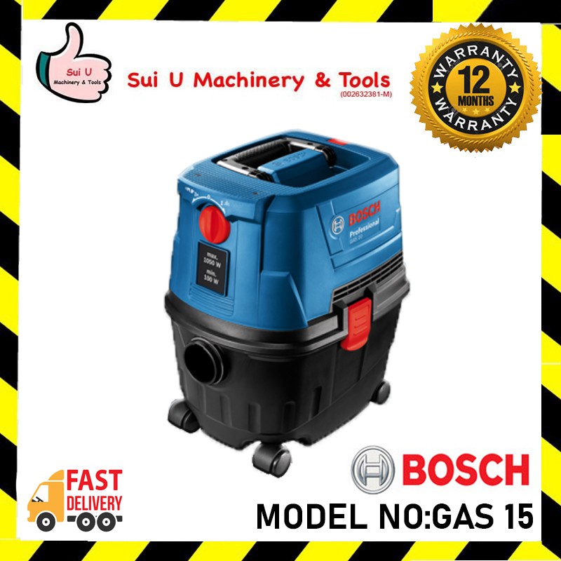 Bosch GAS15 / GAS 15 Professional Wet & Dry Vacuum Cleaner Heavy Duty
