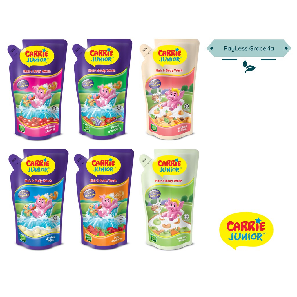 Carrie Junior Hair & Body Wash Refill 475g / 500g | Shopee Malaysia