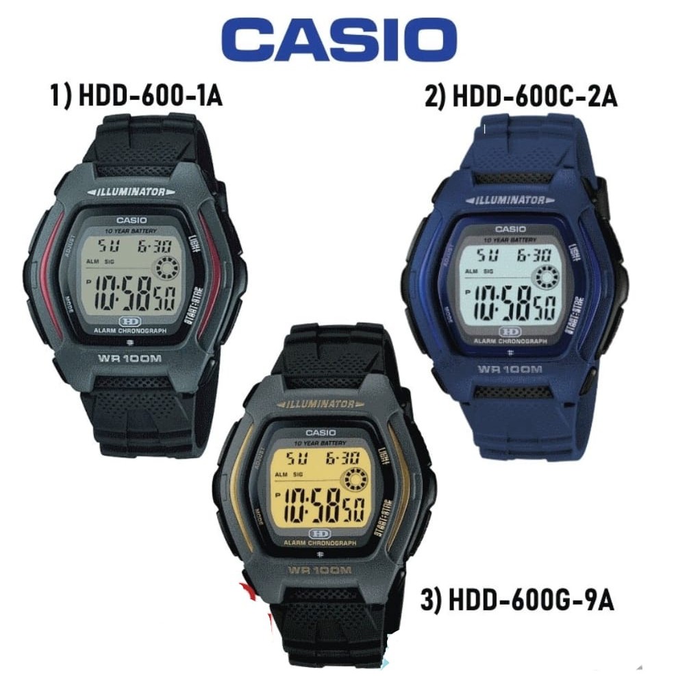 Casio Original HDD-600 Men Digital Classic HDD-600C-2A PGMall