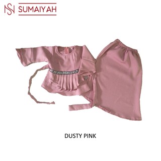  BAJU  KURUNG  PEPLUM  BABY BUDAK  BAJU  RAYA BABY GIRL saiz 