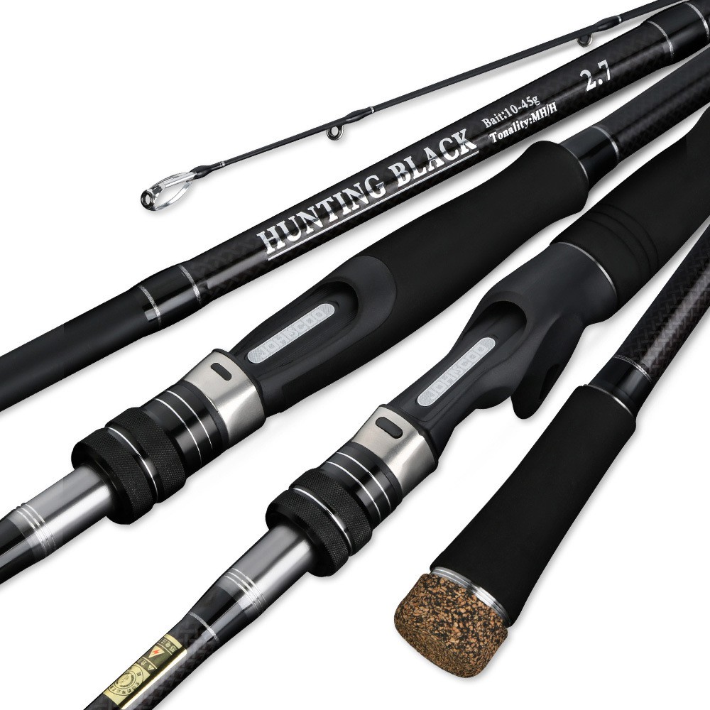 Carbon Fishing Rod 2.7m 3.0m M MH Power 10-45g Baitcasting ...