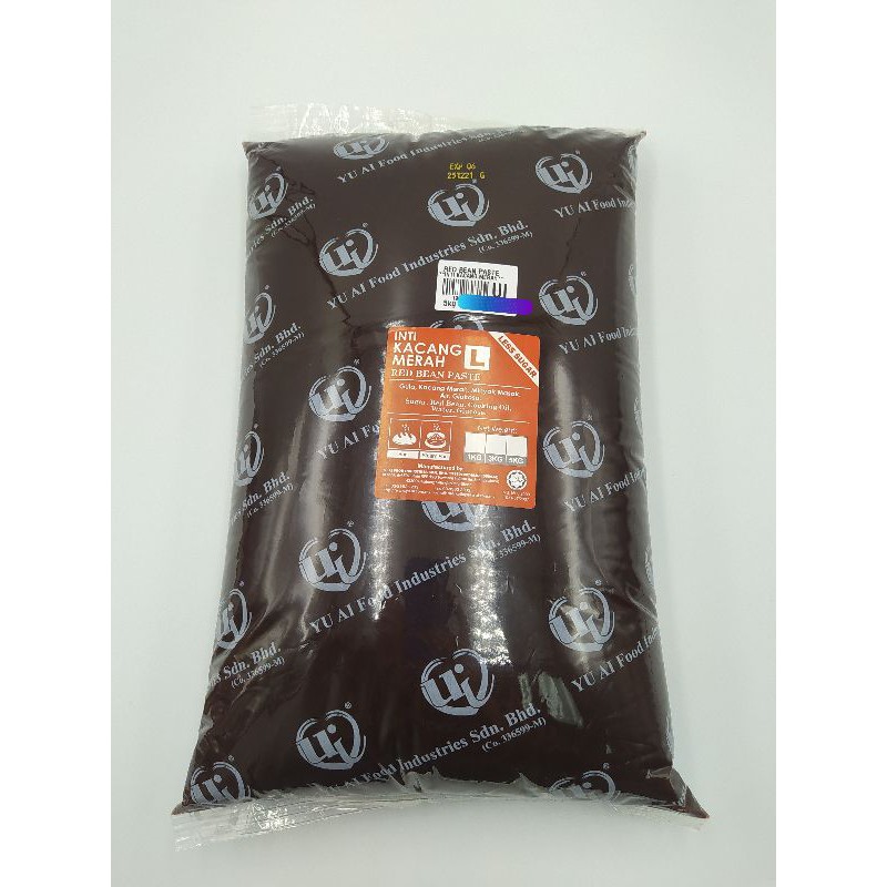 Bakery red bean paste inti kacang UI less sugar 5kg Shopee Malaysia