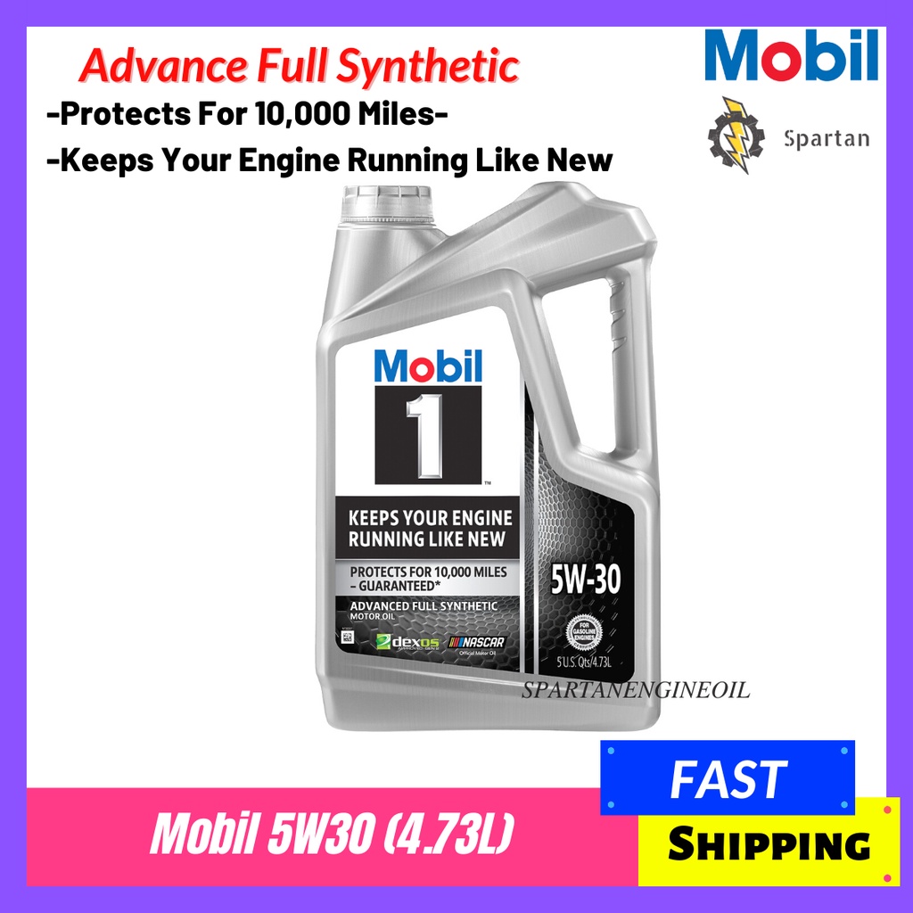 ORIGINAL MOBIL 1 ADVANCED 5W30 SN PLUS FULLY SYNTHETIC ( 5QT/4.73L ...