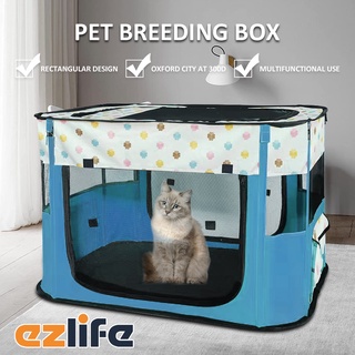 Playpen Cat Tent Portable Dog Cage House Folding Pet Tent Rectangular Pet Tent Dog Cage Playpen Fence Enclosure Puppy Kennel Outdoor Pet Supplies 