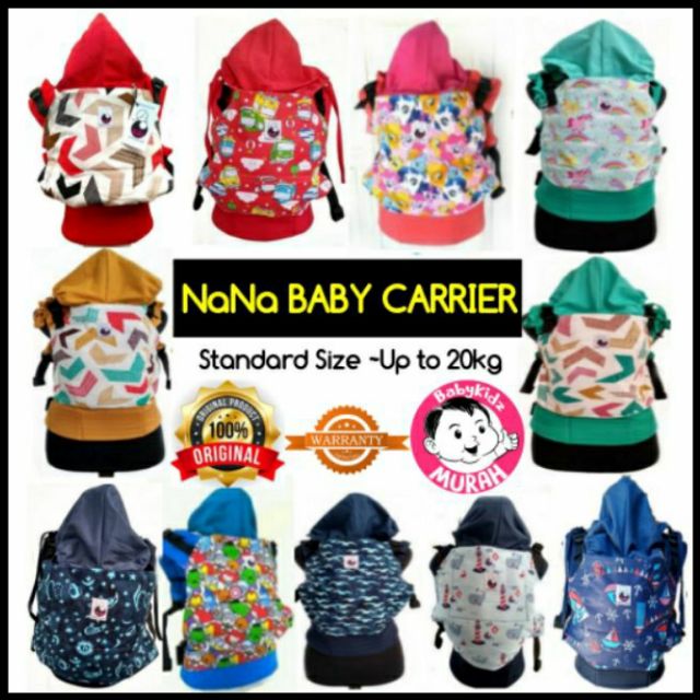 Nana Baby Carrier Ergonomic SSC Soft Structure Carrier Nana Maxima