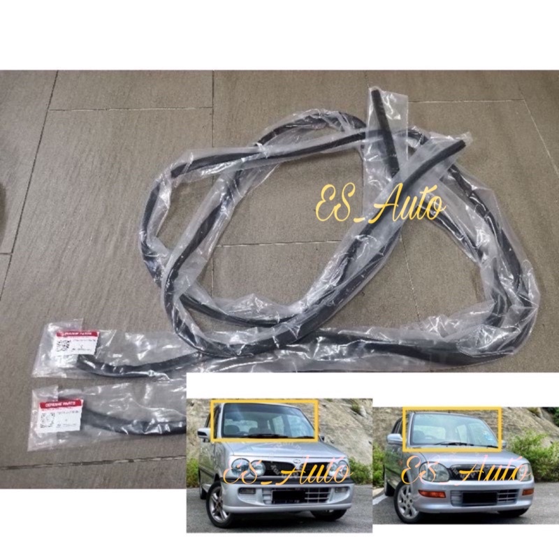 Perodua Kelisa Kenari Front Windscreen Moulding Rubber Getah Cermin