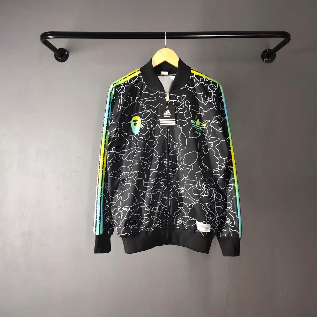 Adidas X BAPE TRACKTOP Jacket / ADIDAS MIRROR FULL PRINTING TRACKTOP Jacket  / Sport Jacket | Shopee Malaysia