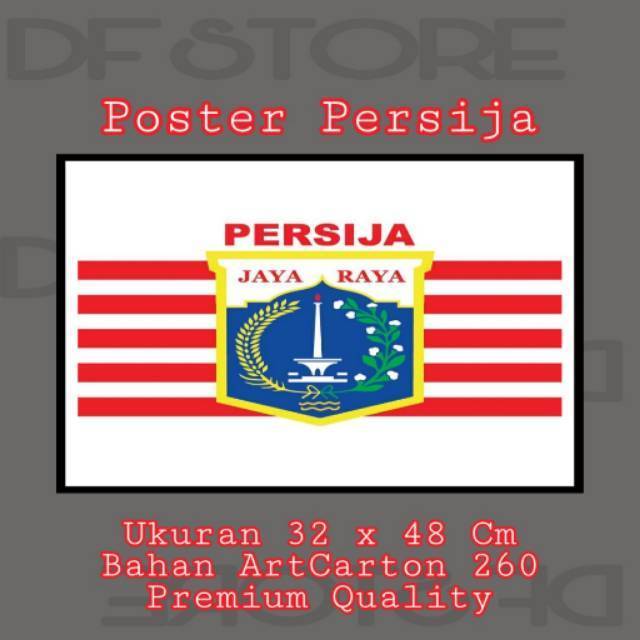 Jakarta Art Carton A3 Poster Persija Can Be Custom Too Shopee Malaysia